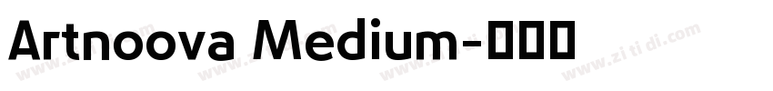 Artnoova Medium字体转换